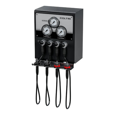 Füllpanel mit je 2x 200bar und 2x 300bar getrennten Abgang und Kipphebelventile